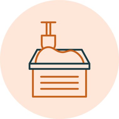 Sandbox web simgesi, basit vektör illüstrasyonu