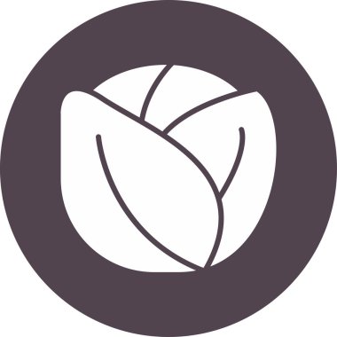 taze Brüksel Sprout simgesi, vektör illüstrasyonu 