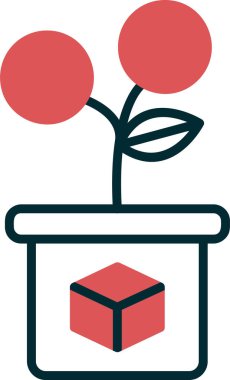 İş Yatırım simgesinin vektör illüstrasyonu