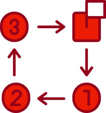 Dağıtım simgesi tasarımının vektör illüstrasyonu