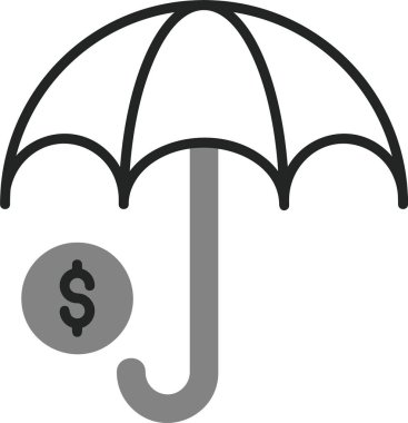 sigorta kavramı simgesi basit illüstrasyon