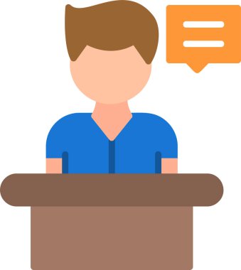 Tanık Web simgesi vektör illüstrasyonu