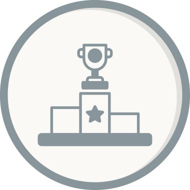 Ödül kupası ikonu vektör illüstrasyon tasarımı