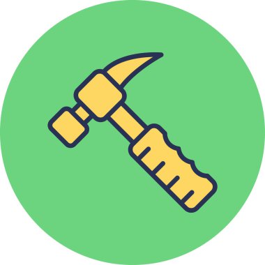 Çekiç ağı simgesi, basit vektör illüstrasyonu 