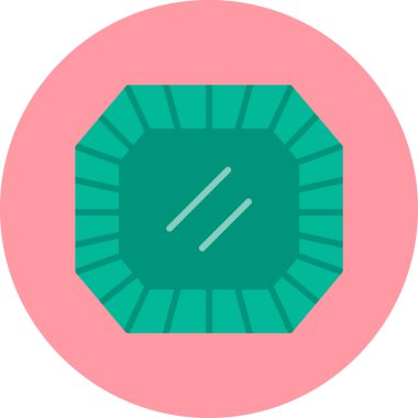 Kıymetli Stone. Web simgesi basit illüstrasyon