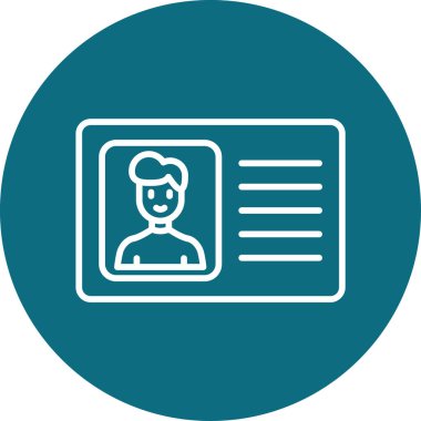 Ehliyet kartı vektör çizimi