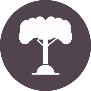 Ağaç. Web simgesi basit illüstrasyon 