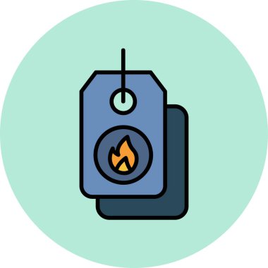 satış etiketi simgesi, vektör illüstrasyonu basit tasarım