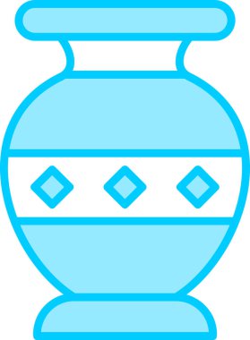 Vazo. Web simgesi basit illüstrasyon