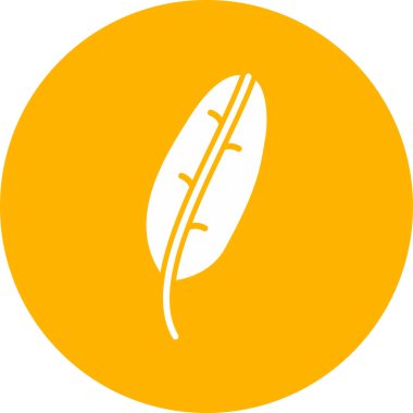 Muz Yaprağı simgesi, vektör illüstrasyonu  