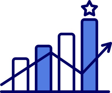 Modern İlerleme simgesinin vektör illüstrasyonu