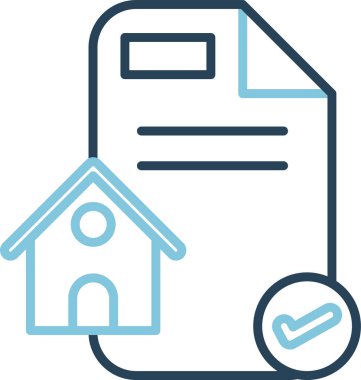 belge simgesi, vektör illüstrasyonu basit tasarım