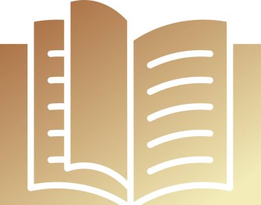 kitap simgesi, vektör illüstrasyonu basit tasarım