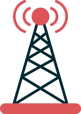 uydu anten simgesi. özet çizimi