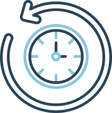 Basit Retrospektif ikon vektör çizimi