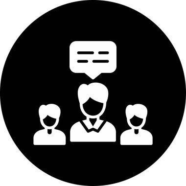 Takım. Web simgesi basit illüstrasyon