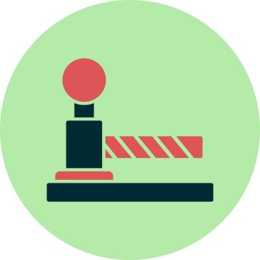 Bariyer ağ simgesi vektör illüstrasyonu