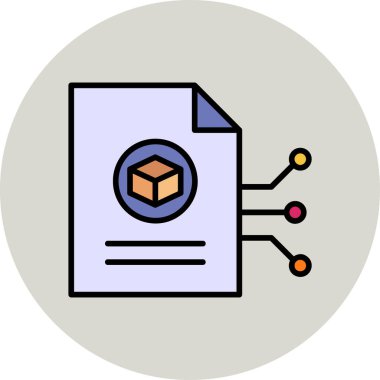 Düz biçimli renk vektörü kripto para birimi simgesi