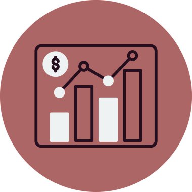 Piyasa. Web simgesi basit illüstrasyon