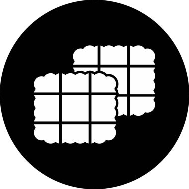 Düz saman simgesinin vektör illüstrasyonu