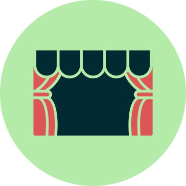 sahne web simge vektör çizim