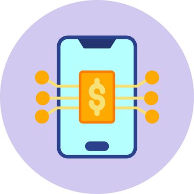 Dijital simge. Web tasarımı için özet çizim vektörü