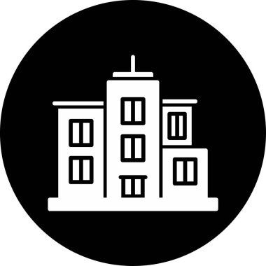 Şehre. Web simgesi basit illüstrasyon