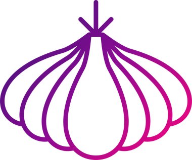 Sarımsak. Web simgesi basit tasarım 