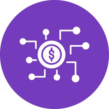 Para birimi işareti. Web simgesi basit illüstrasyon