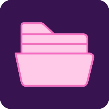 Değerli dosyaları olan dizin, basit vektör tasarımı