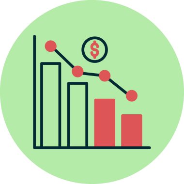 Durgunluk modern simgesinin vektör illüstrasyonu