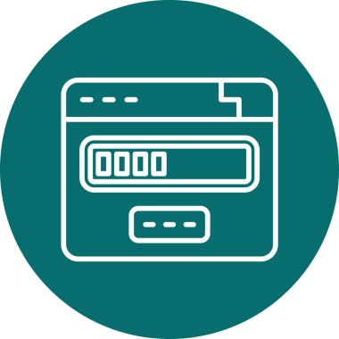 Basit yükleme simgesi, vektör illüstrasyonu