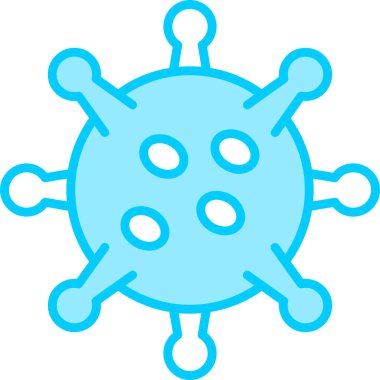 virüs web simgesi, vektör çizim