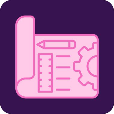 Ayrıntılı plan. Web simgesi vektör illüstrasyonu