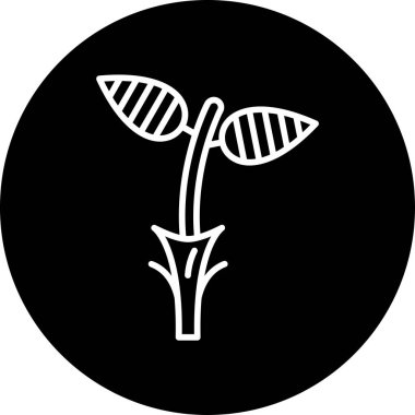 bitki web simgesi basit illüstrasyon