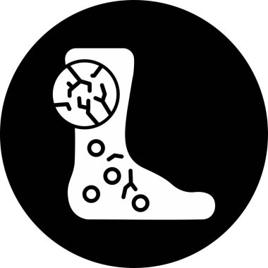 Basit HIV simgesi vektör illüstrasyonu