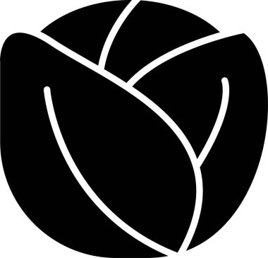 taze Brüksel Sprout simgesi, vektör illüstrasyonu 