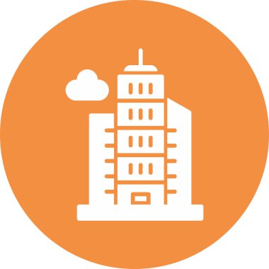 Bina. Web simgesi basit illüstrasyon 