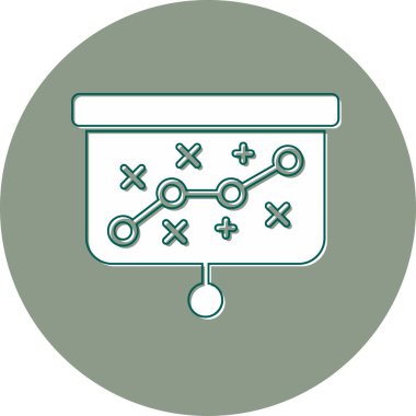 Strateji iş simgesi, vektör illüstrasyonu