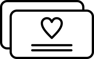 Tebrik kartı web simgesi, vektör illüstrasyonu