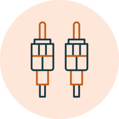 RCA Simge Vektör Resimleri Beyaz Arkaplanda İzole Edildi 