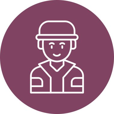 erkek avatar simge vektör çizim 