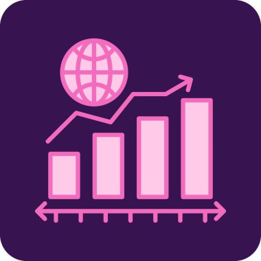 Piyasa. Web simgesi basit illüstrasyon