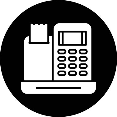 Yazar kasa. Web simgesi basit illüstrasyon