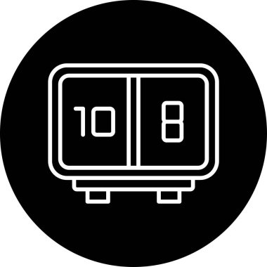 Puan tablosu simgesi, vektör illüstrasyonu basit tasarım