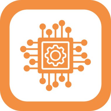 Çip simgesi vektör illüstrasyon tasarımı