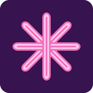 Mikroskobik Yaşam ikonu vektör çizimi