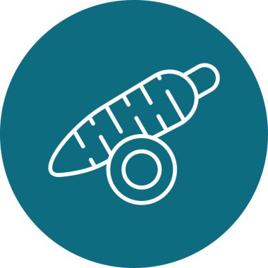 Beyaz Arkaplanda Yucca Simgesi İzole Edildi 