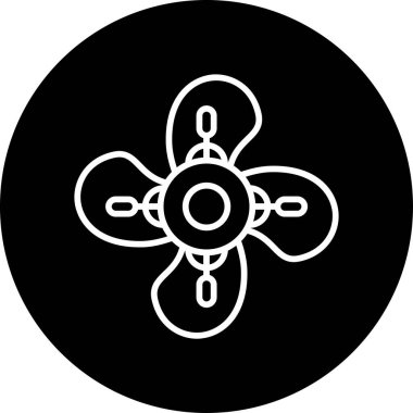 Çiçek simgesinin vektör illüstrasyonu