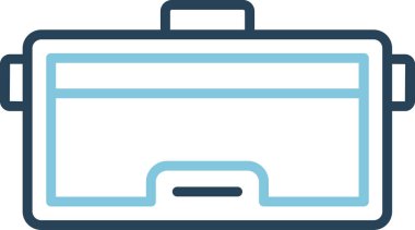 Gözlükler. Web simgesi basit illüstrasyon 